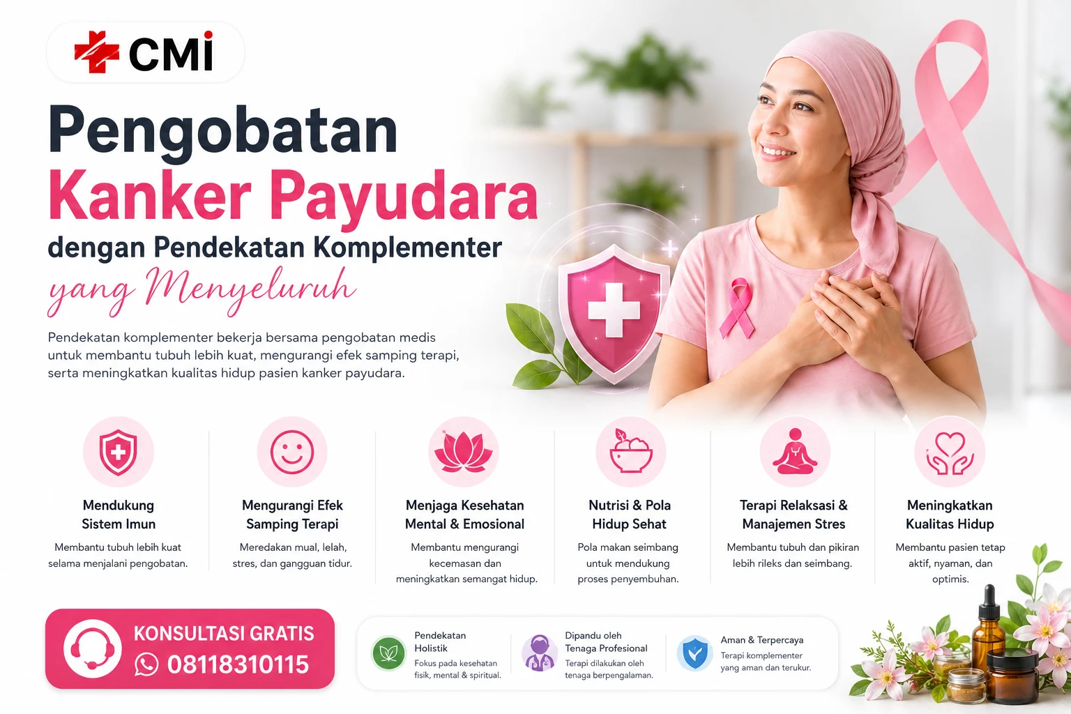 Pengobatan kanker payudara komplementer dan konsultasi gratis
