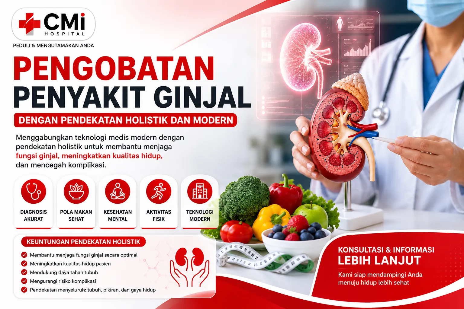 Pengobatan penyakit ginjal dengan pendekatan holistik dan teknologi medis modern