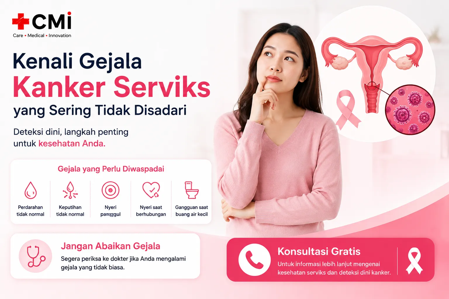 Kenali Gejala Kanker Serviks yang Sering Tidak Disadari