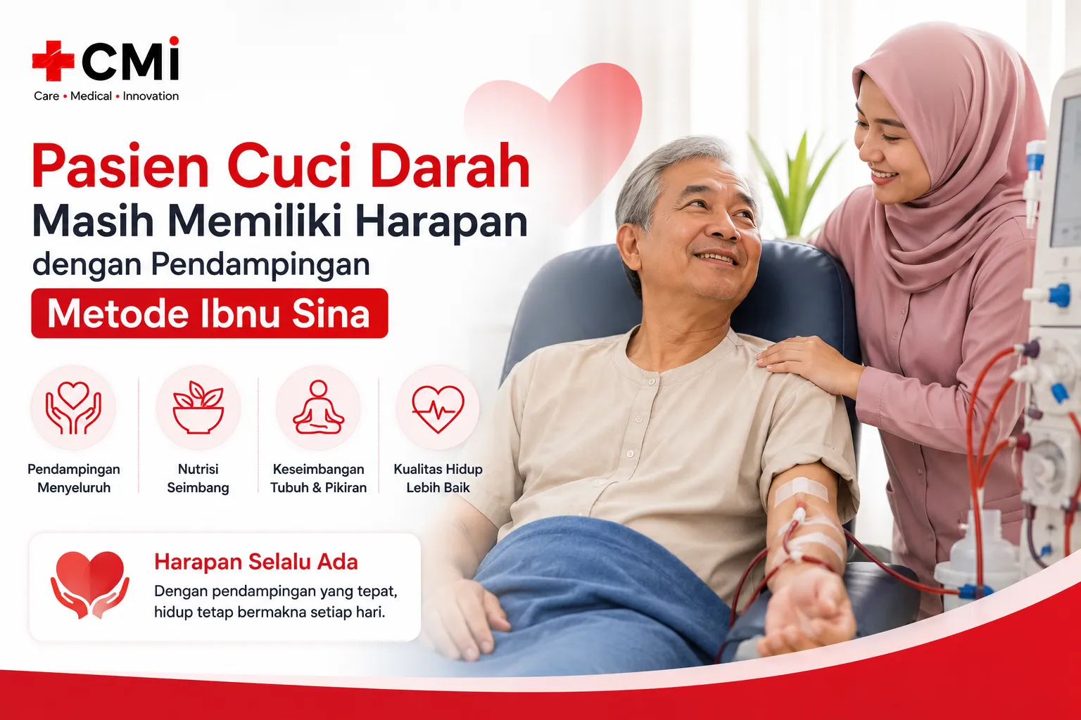 Pasien Cuci Darah Masih Memiliki Harapan dengan Pendampingan Metode Ibnu Sina