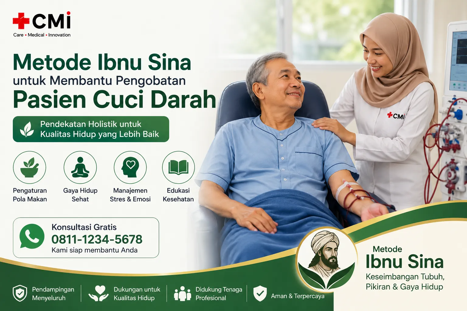 Metode Ibnu Sina untuk Membantu Pengobatan Pasien Cuci Darah
