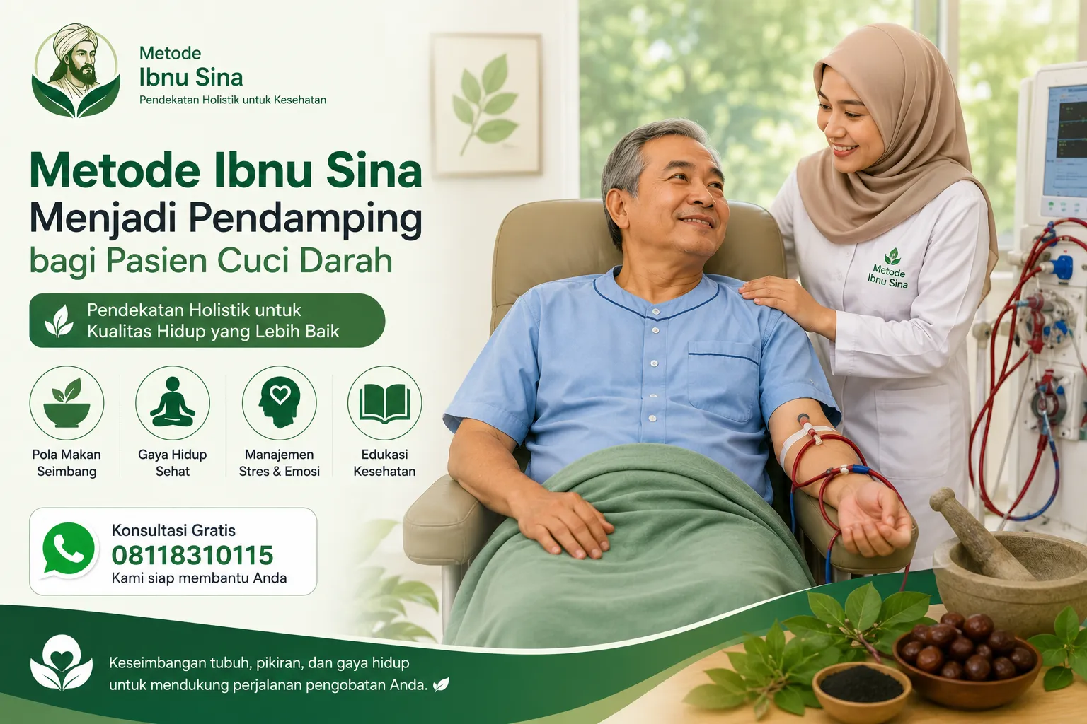 Terapi komplementer pasien cuci darah dengan pendekatan holistik