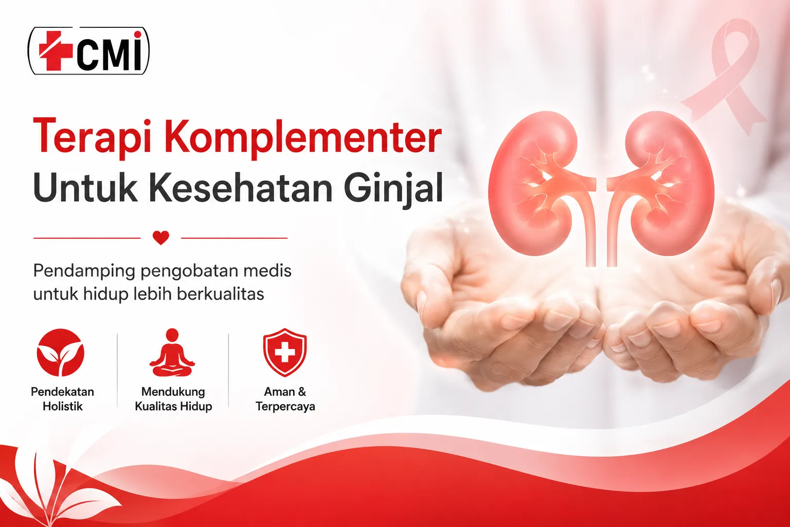 Terapi komplementer untuk kesehatan ginjal sebagai pendamping pengobatan medis guna mendukung kualitas hidup pasien ginjal.