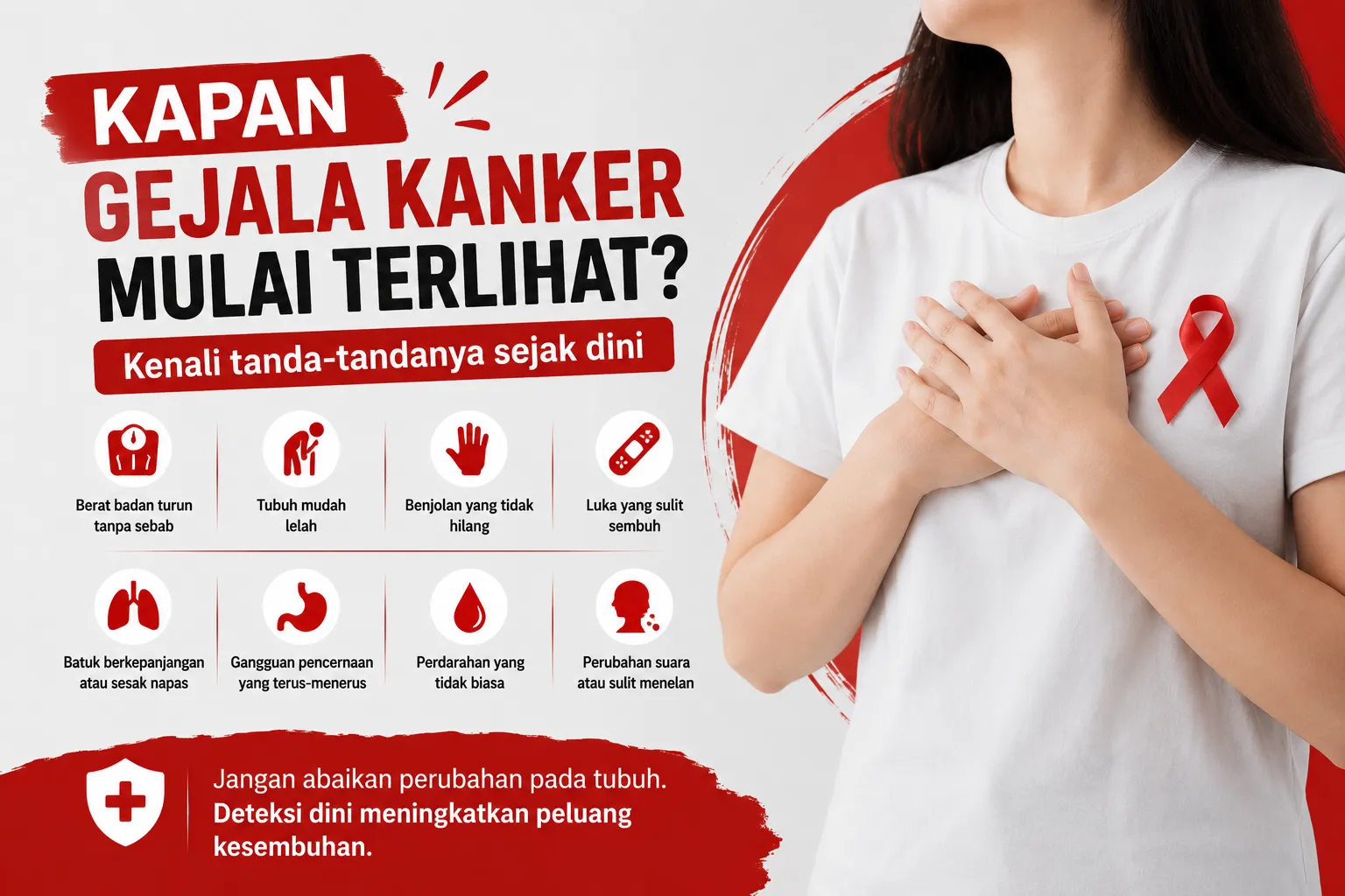 Kapan gejala kanker mulai terlihat? Ilustrasi edukasi mengenai tanda awal kanker dan pentingnya deteksi dini