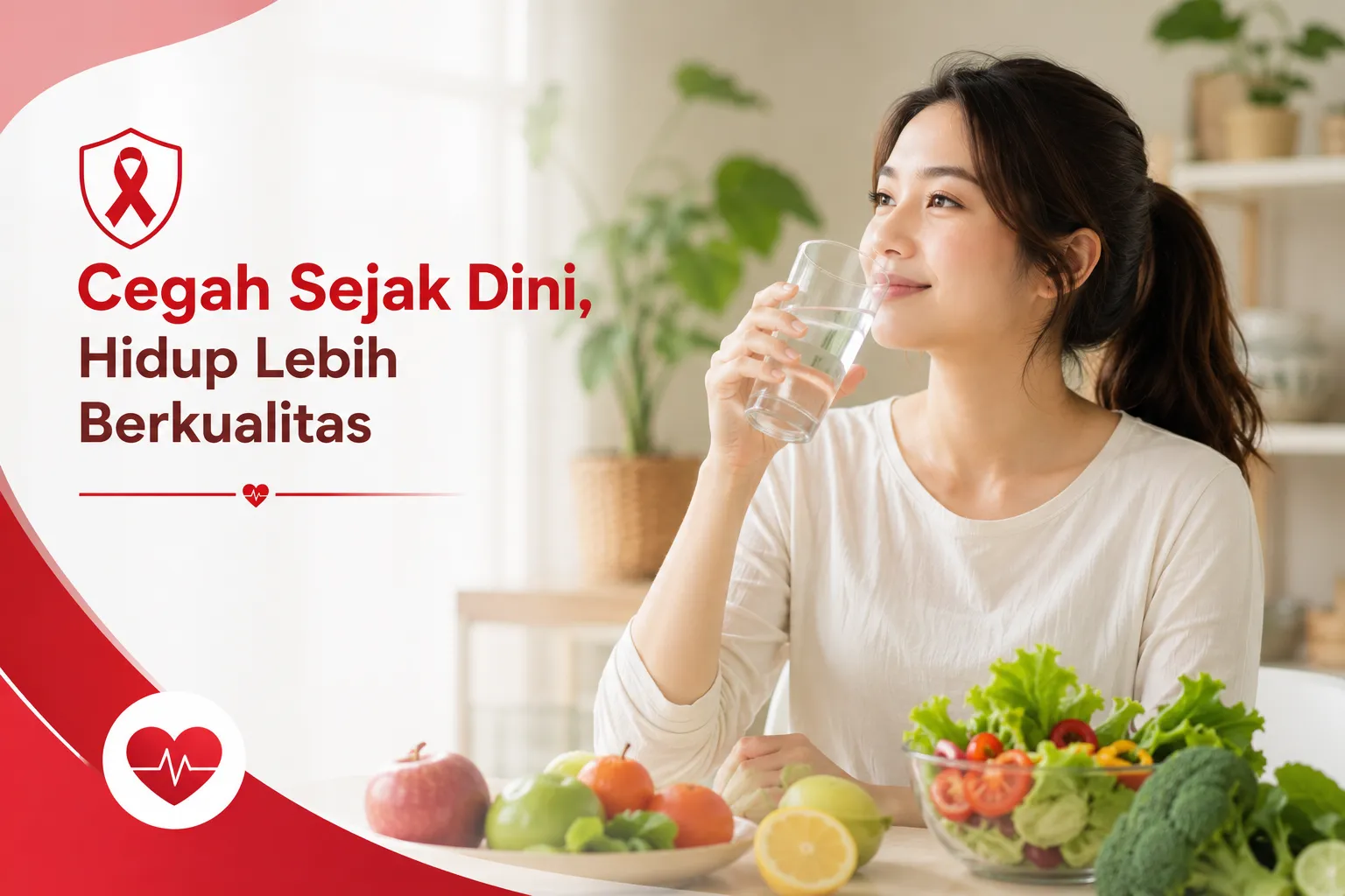 menjalani gaya hidup sehat untuk mengurangi faktor risiko kanker yang sering tidak disadari dalam kehidupan sehari-hari.