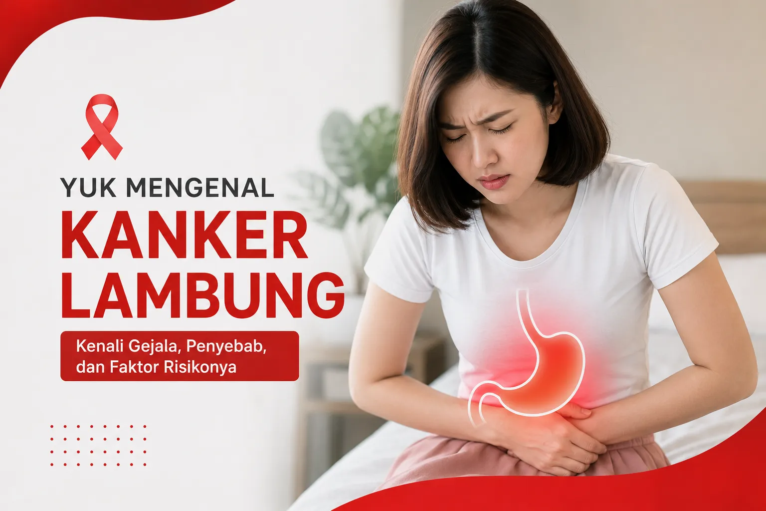 keluhan pada area lambung sebagai edukasi mengenal gejala, penyebab, dan faktor risiko kanker lambung.