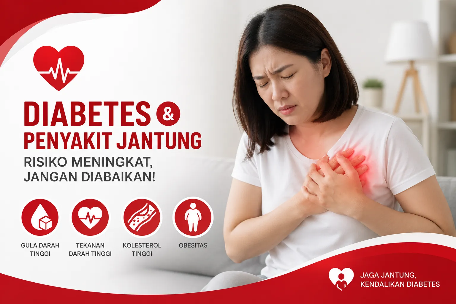Diabetes dan penyakit jantung, hubungan diabetes dengan risiko penyakit jantung