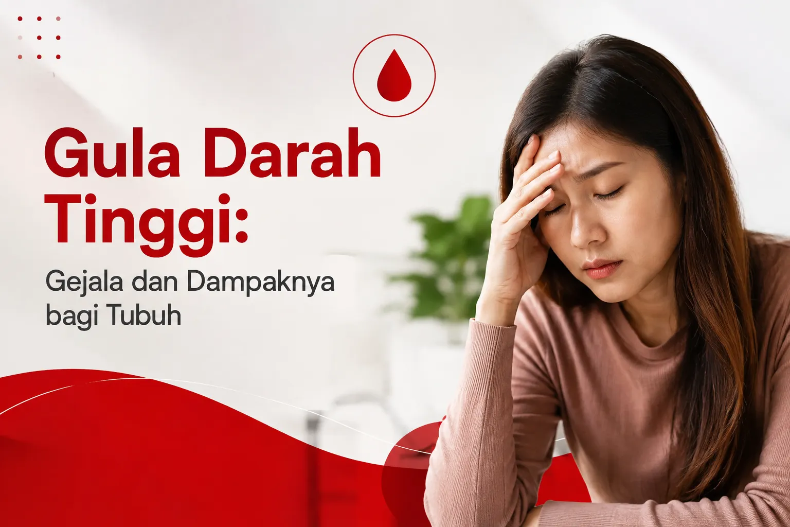 mengalami gejala gula darah tinggi, gejala gula darah tinggi pada wanita, dampak gula darah tinggi bagi tubuh, ilustrasi gula darah tinggi