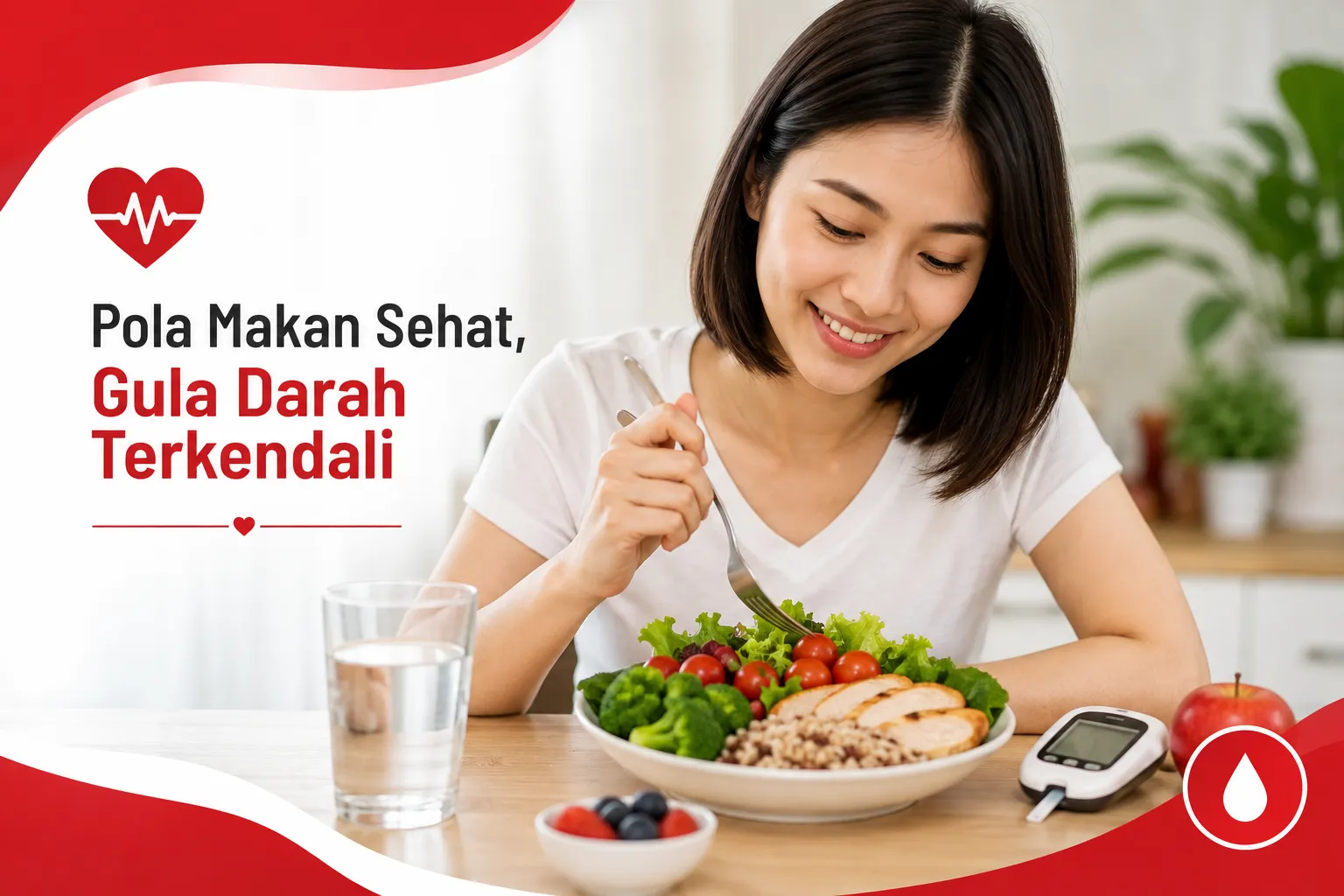 Pola makan sehat untuk membantu mengontrol gula darah
