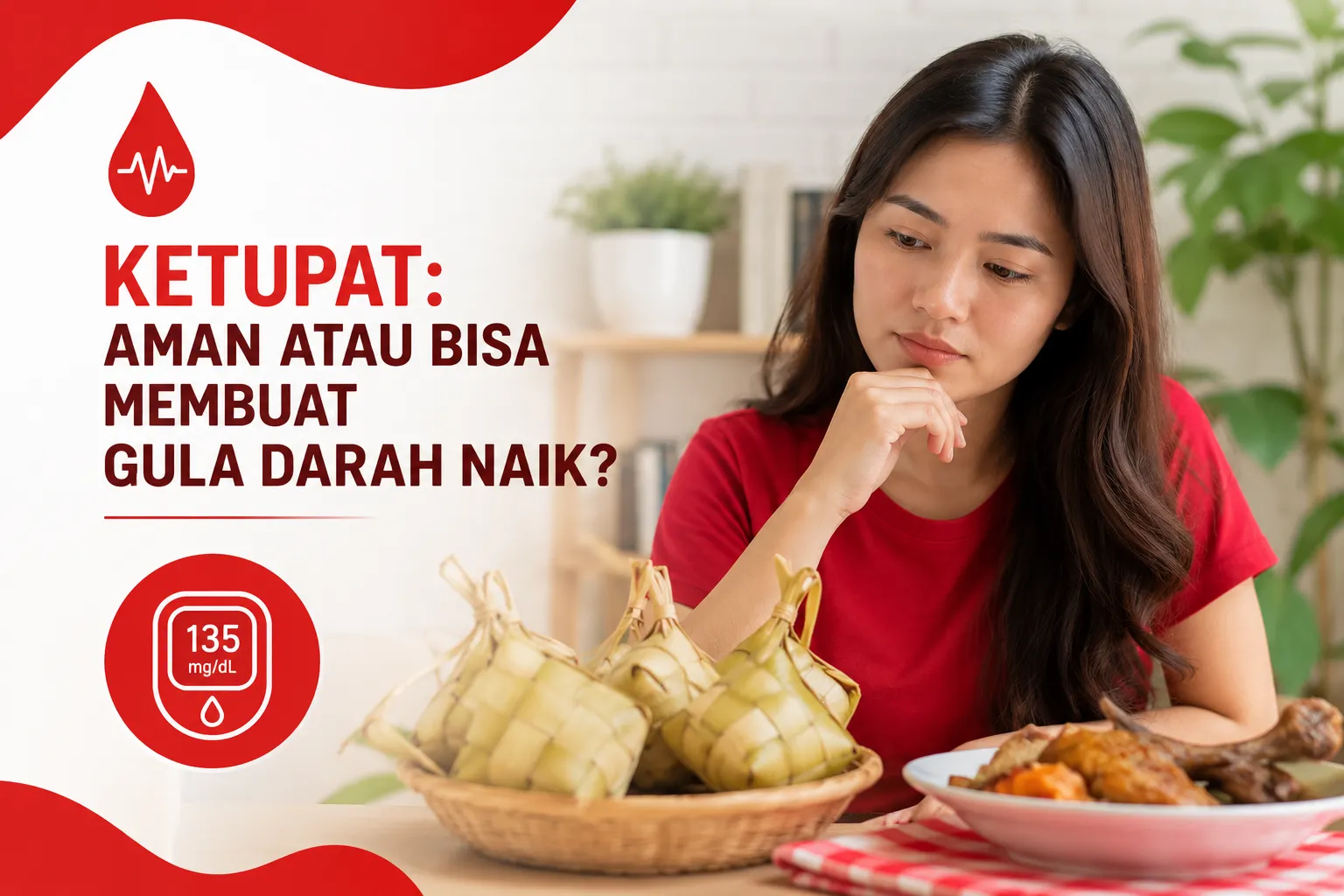 Ketupat dan pengaruhnya terhadap kenaikan gula darah