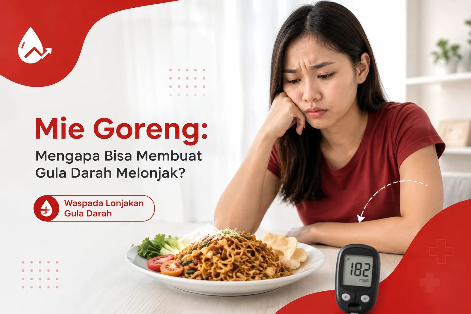 Mie goreng yang dapat menyebabkan gula darah melonjak setelah dikonsumsi