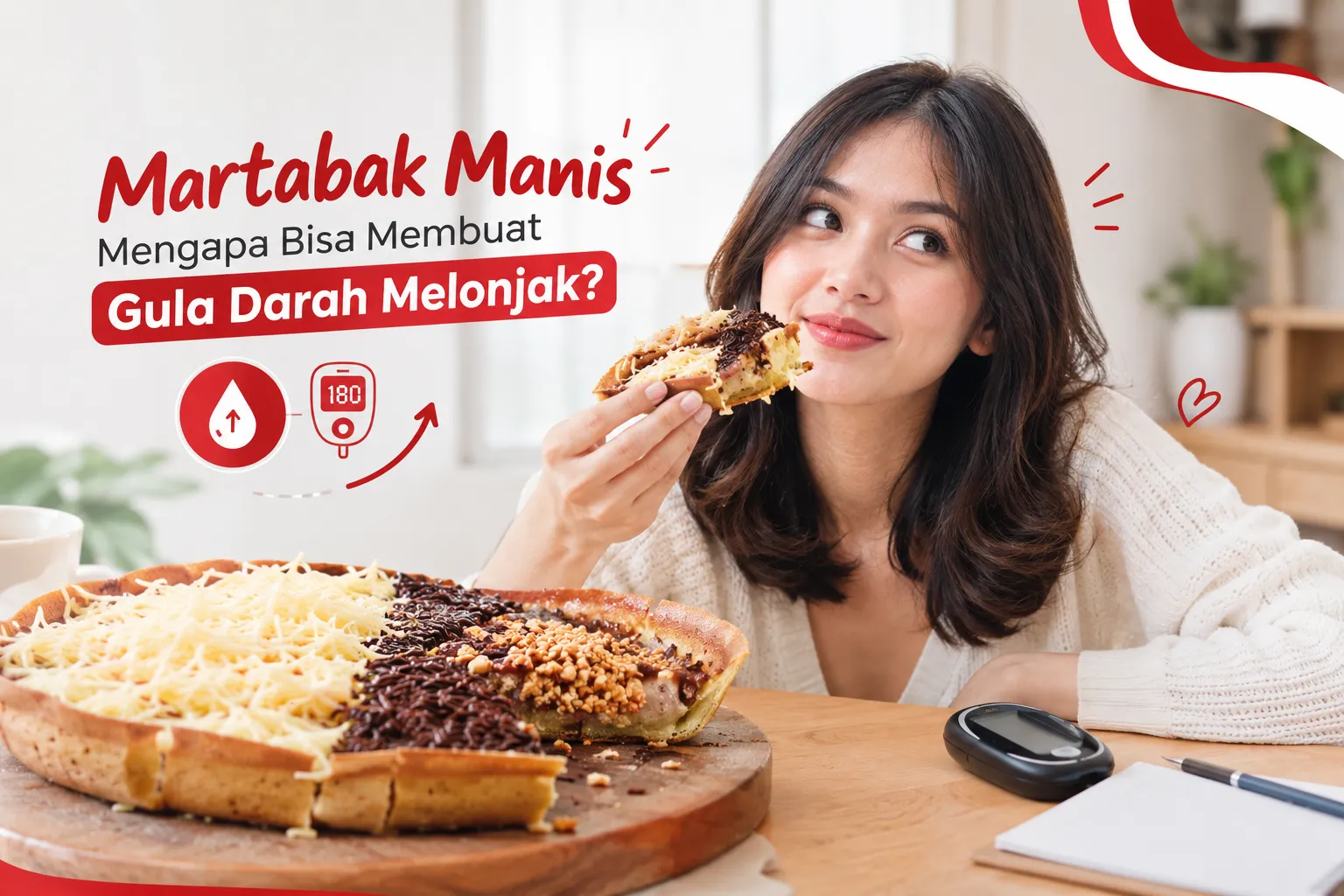 Martabak manis dan dampaknya terhadap kenaikan gula darah