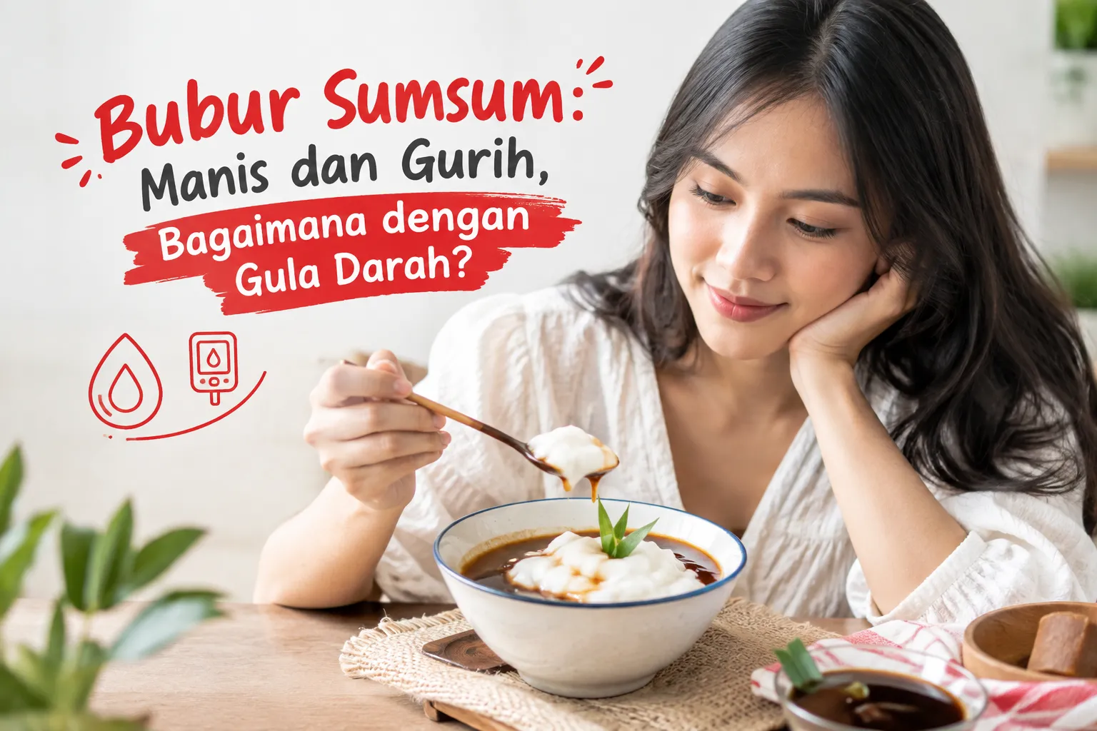 Bubur sumsum manis dan gurih serta pengaruhnya terhadap gula darah