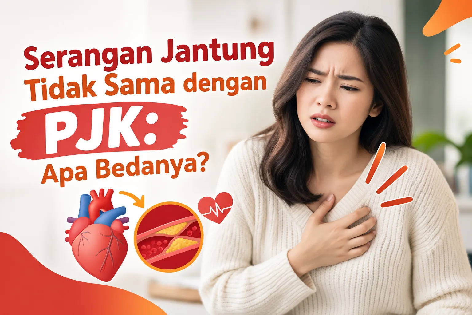 Serangan jantung dan PJK, perbedaan serangan jantung dengan penyakit jantung koroner