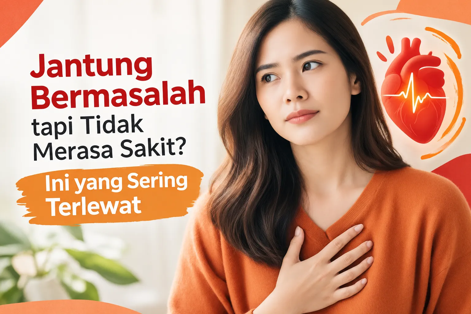 Jantung bermasalah tanpa gejala sakit pada wanita