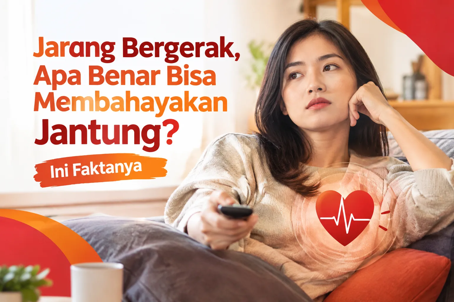 Jarang bergerak dan risiko penyakit jantung pada wanita
