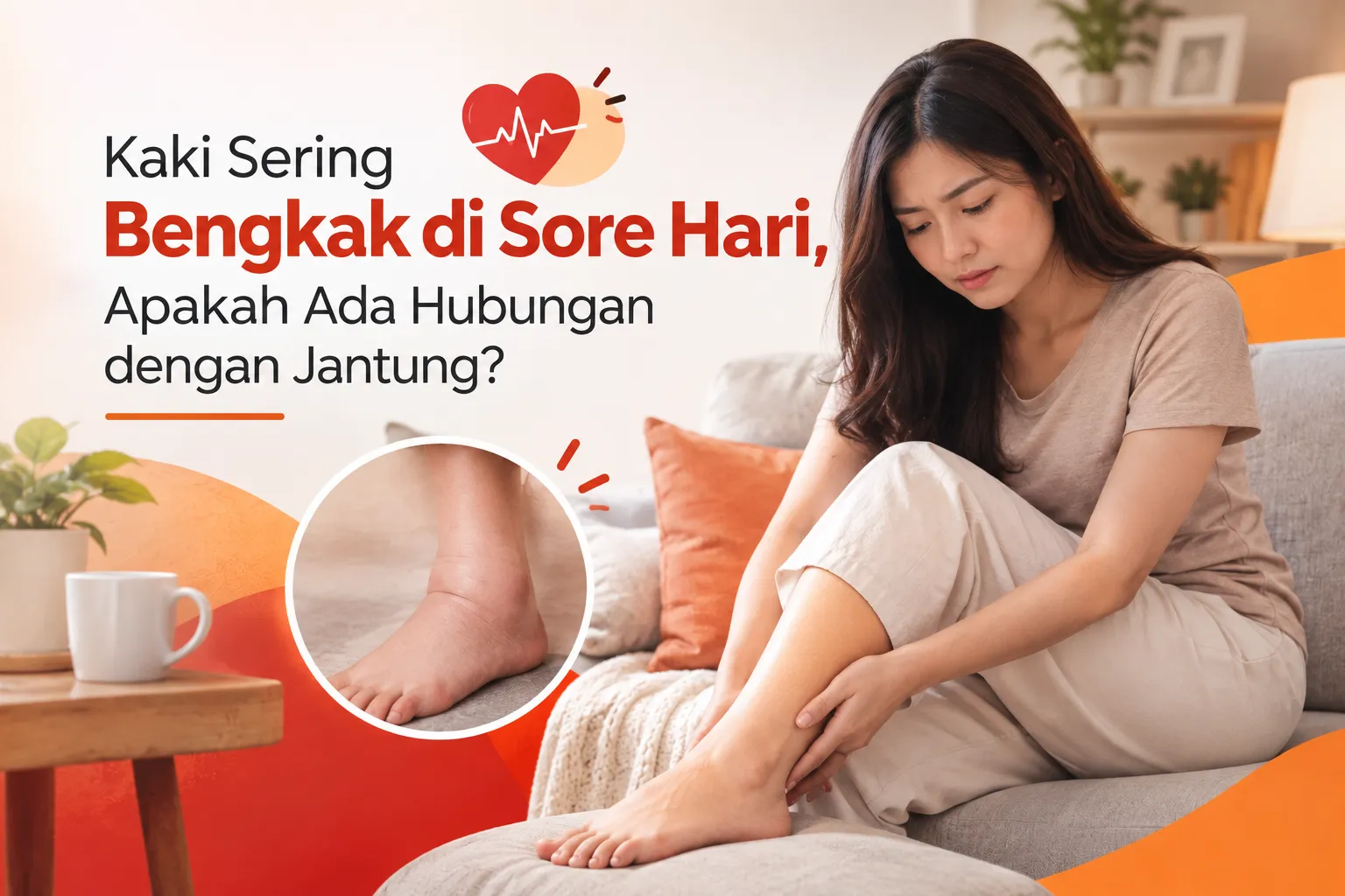Kaki sering bengkak di sore hari dan hubungannya dengan kesehatan jantung