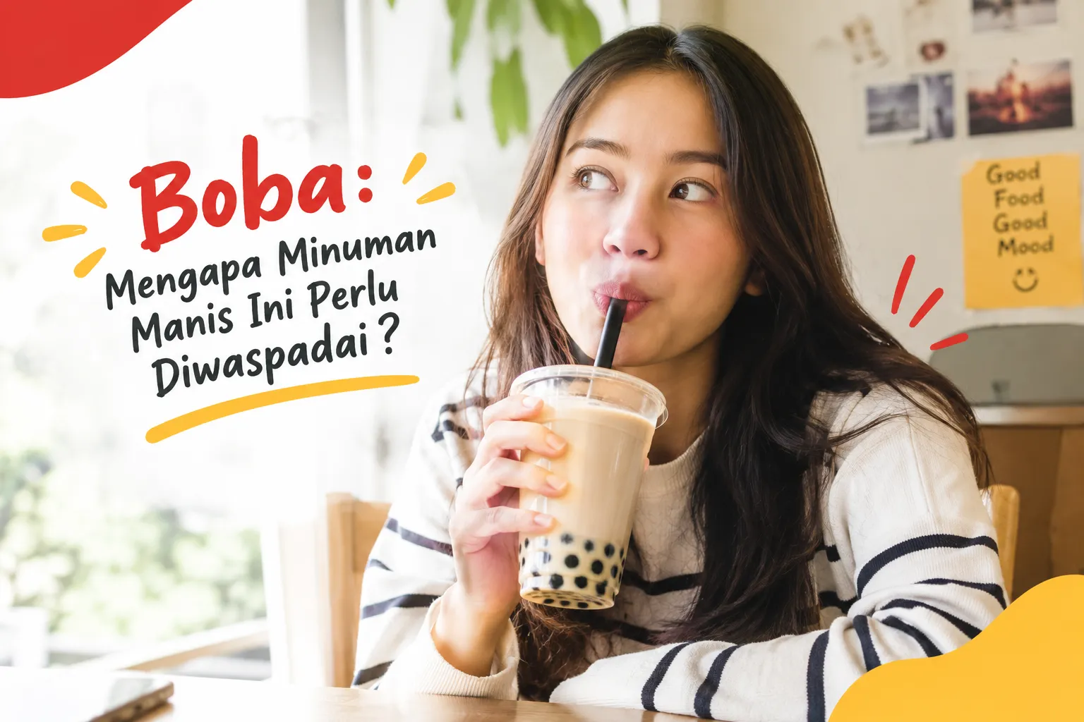 Boba sebagai minuman manis yang perlu diwaspadai karena kandungan gula