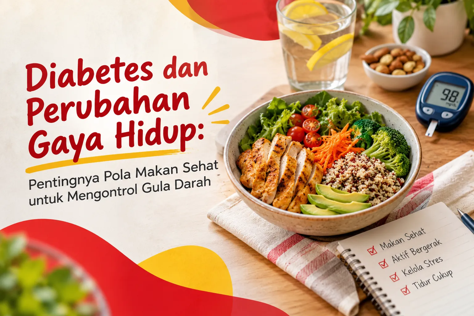 Diabetes dan Perubahan Gaya Hidup: Pentingnya Pola Makan Sehat untuk Mengontrol Gula Darah - Diabetes