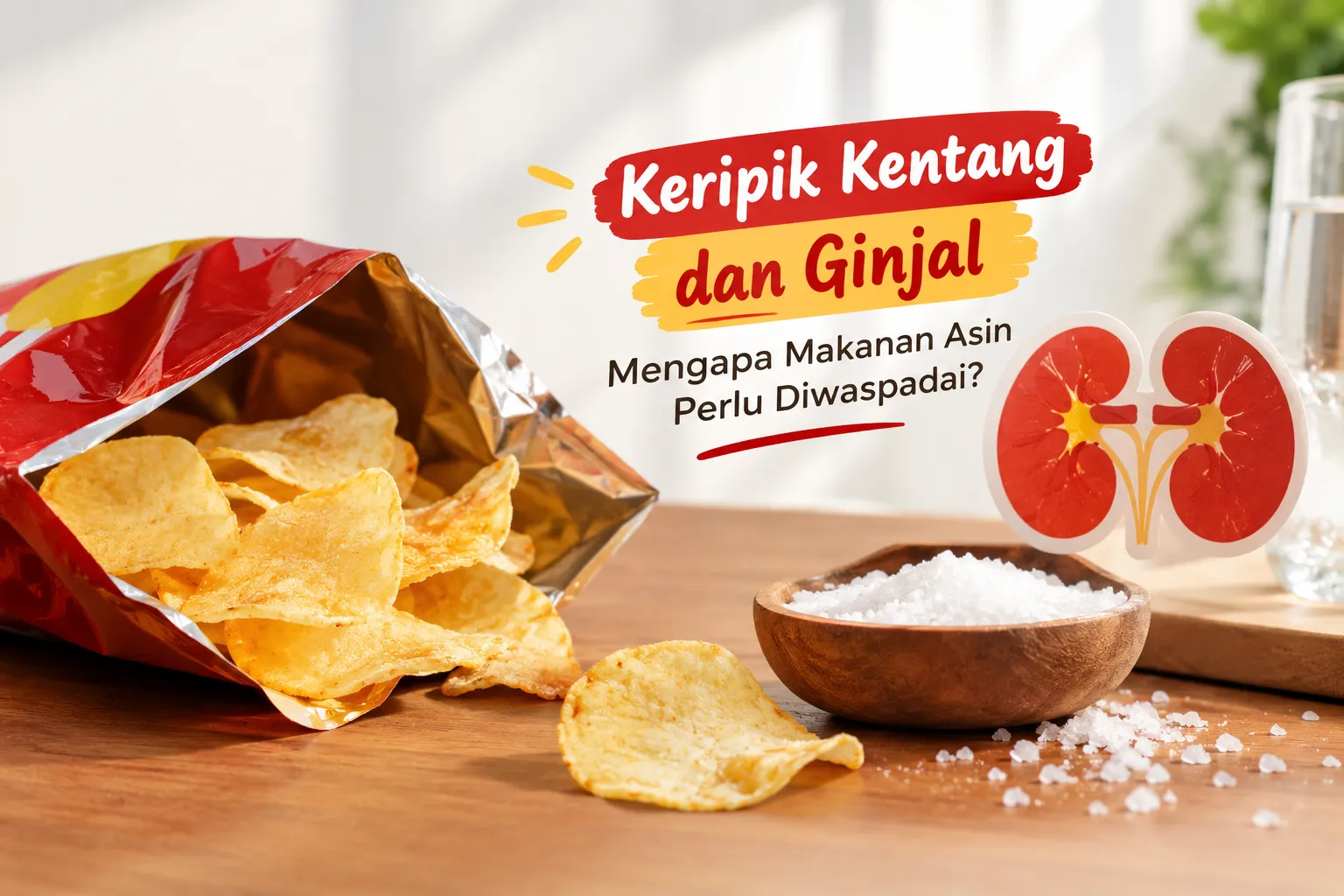 Keripik Kentang dan Ginjal: Mengapa Makanan Asin Perlu Diwaspadai? - Ginjal