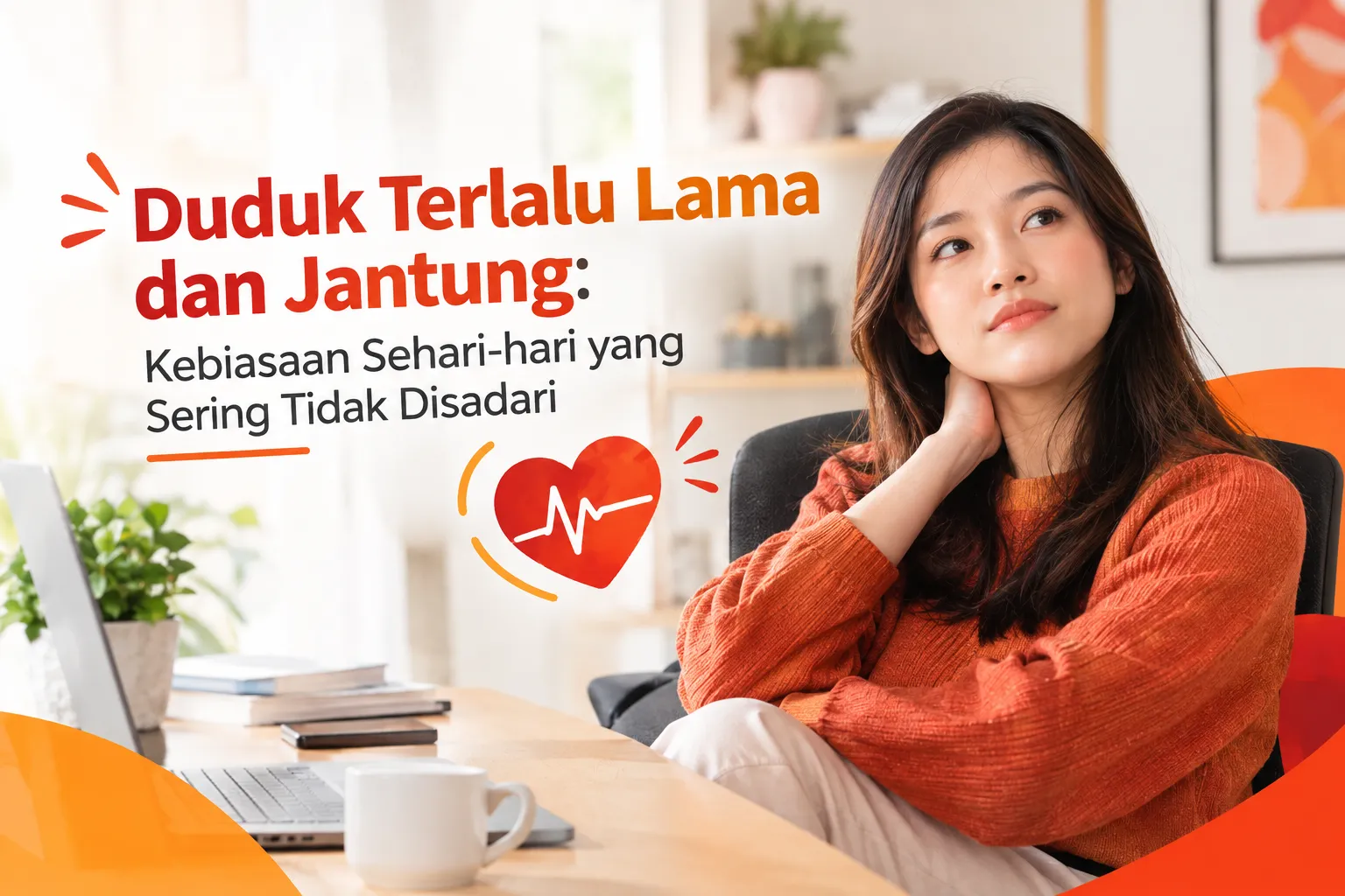 Duduk terlalu lama dan dampaknya terhadap kesehatan jantung