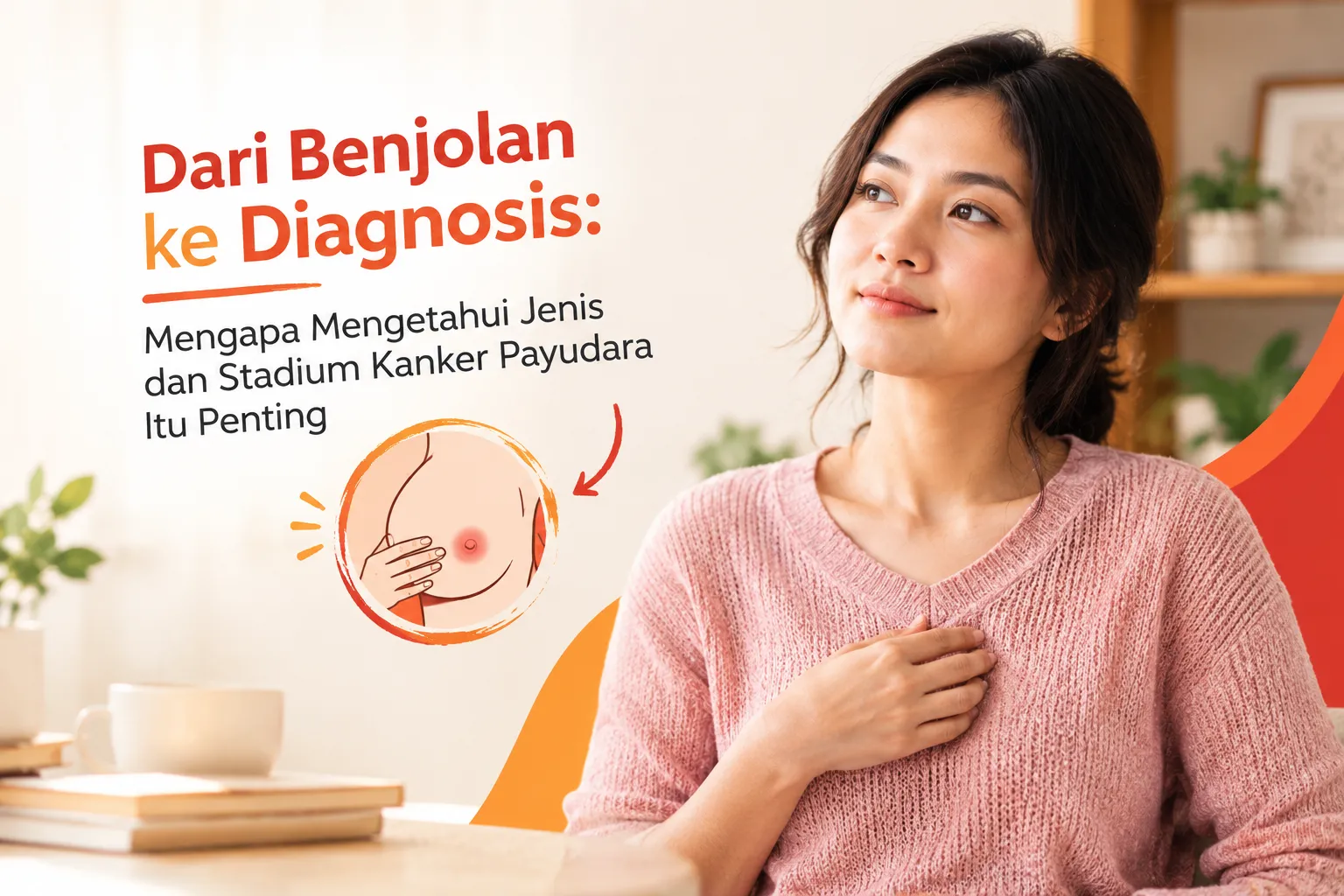 Benjolan payudara dan pentingnya mengetahui jenis serta stadium kanker payudara