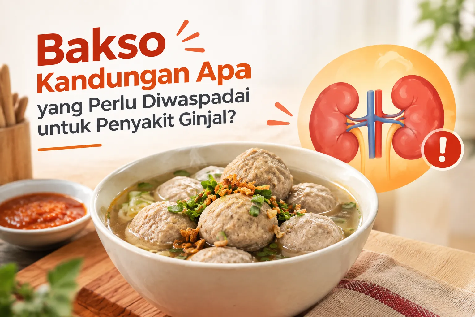 Bakso dan kandungan yang perlu diwaspadai untuk kesehatan ginjal