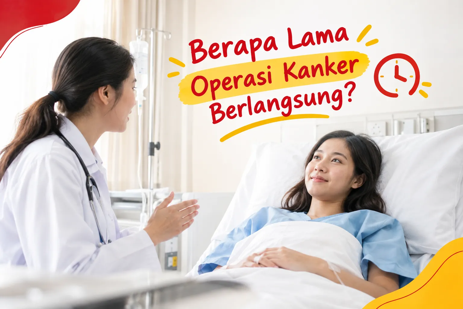 dokter bedah melakukan persiapan operasi tumor di rumah sakit